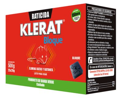 Raticida bloques parafinados gold 500 g klerat