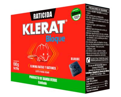 Raticida bloques parafinados gold 100 g klerat