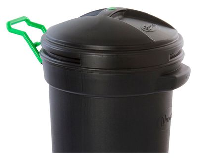 Imagen 2 del producto Basurero industrial 75 litros con ruedas negro Wenco