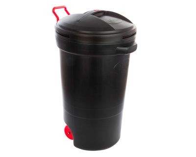 Imagen 1 del producto Basurero industrial 125 litros con ruedas negro Wenco