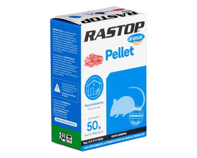 Raticida pellet Rastop ultima generación 50g Anasac