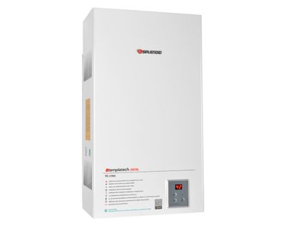 Calefont ionizado tiro natural 16 litros gas licuado Templatech Splendid