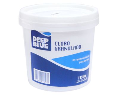 Cloro granulado piscina 1 kg Deep blue