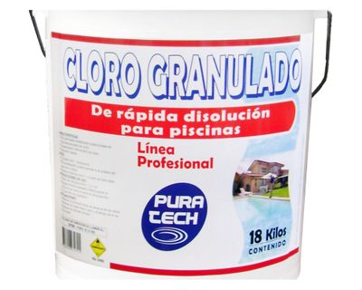 Imagen 2 del producto Cloro granulado piscina 18 kg Pura tech