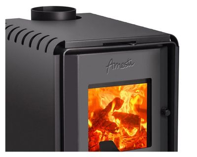 Imagen 2 del producto Estufa a leña 6000 Kcal/h Scantek 350 gris charcoal Amesti