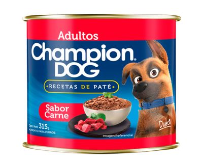 Alimento húmedo perro 315 gr carne Champion Dog