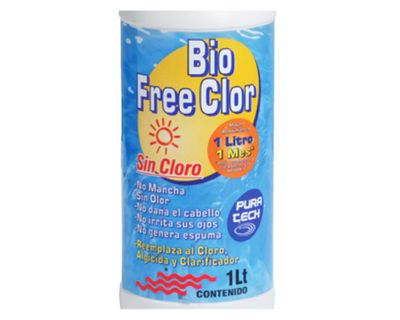 Imagen 2 del producto Bio free clor piscina 1 litro Pura tech