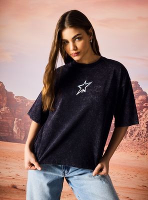 Polera Manga Corta Estampada S95