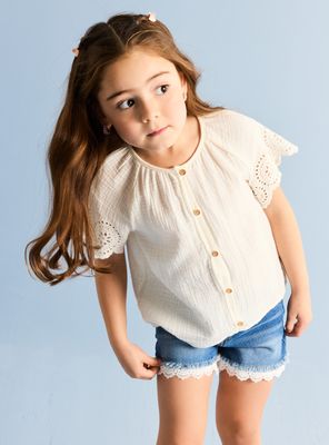 Blusa Bambula Broderie