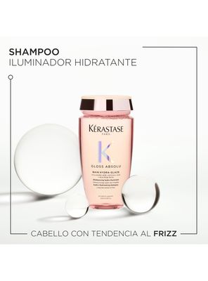 Imagen 2 del producto Shampoo Efecto Gloss Cabello con Tendencia Al Frizz Gloss Absolu Bain Hydra-Glaze Recargable 500ml