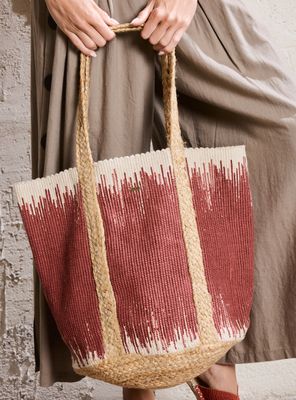 Imagen 2 del producto Cartera Verano Raffia con Color