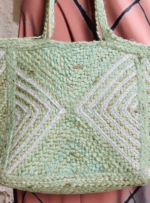 Imagen 2 del producto Cartera Raffia con Detalles Silver