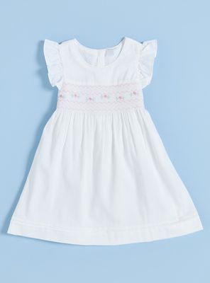 Vestido Bordado con Lazo y Calzón