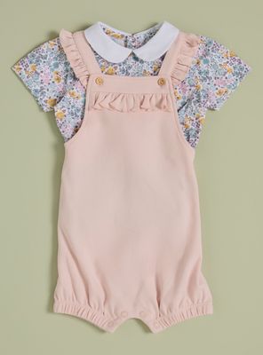 Imagen 1 del producto Conjunto Polera Full Estampada y Jardinera con Vuelos