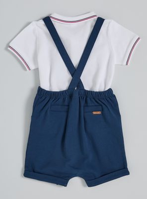 Imagen 2 del producto Conjunto Polera Cuello Piqué y Jardinera Básica