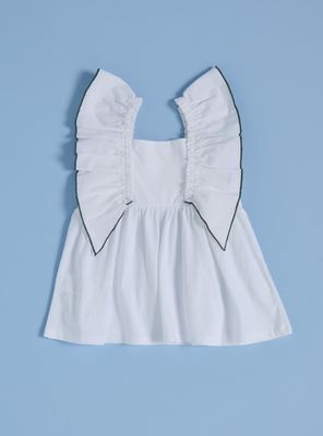 Imagen 2 del producto Blusa Estilo Panal con Vuelos en Mangas