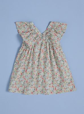 Vestido Estampado con Cuello en V