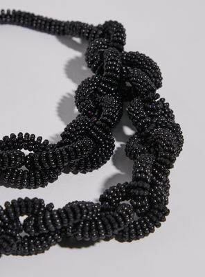 Imagen 2 del producto Collar Eslabones de Mostacillas Negro