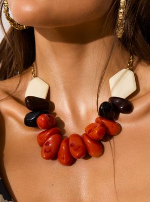 Imagen 2 del producto Collar Piedras Irregulares Mix Colores