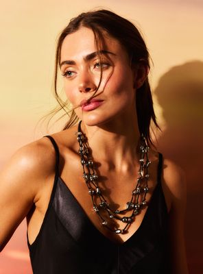 Collar Charms Metálicos Silver