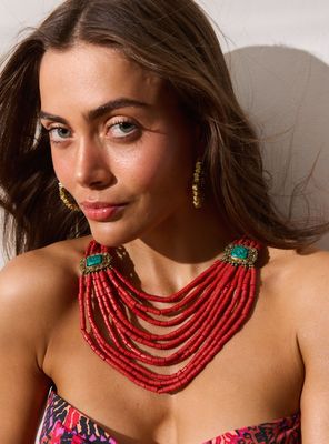 Collar Tipo Africano de Mostacillas