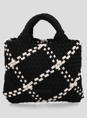 Imagen 2 del producto Cartera de Mano Entramada y Cordón Bicolor