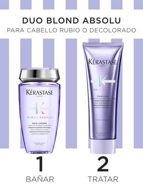 Imagen 2 del producto Cofre Hidratante Shampoo + Acondicionador Para Cabello Rubio o Decolorado Blond Absolu