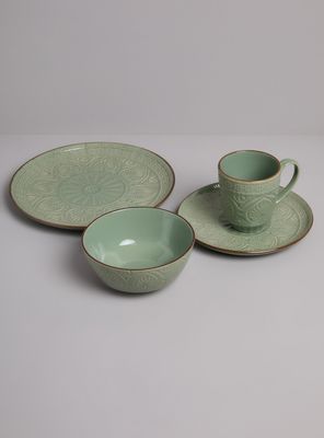 Imagen 2 del producto Set de Vajilla 24 Piezas Green Cerámica