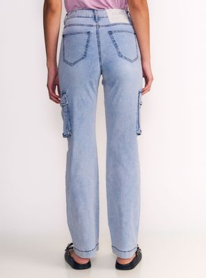 Imagen 2 del producto Jeans 90'S Cargo con Tiro Ultra Alto Light Blue Light