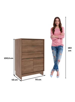 Imagen 2 del producto Cómoda 3 Cajones 2 Puertas