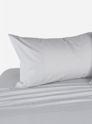 Juego de Sábanas Miniprint Brett Gris 1.5 Plazas