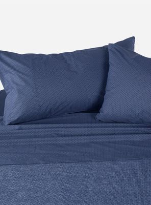 Juego de Sábanas Miniprint Brett Navy King