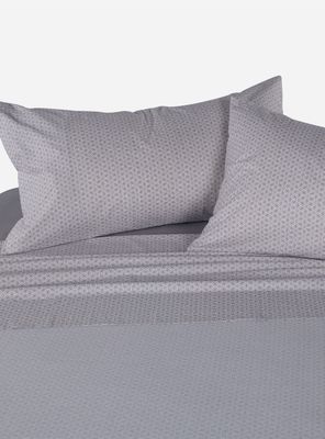 Sábanas 2 Plazas Miniprint Knox Gris