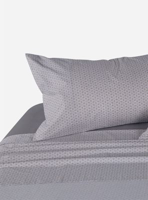 Sábanas 1.5 Plazas Miniprint Knox Gris