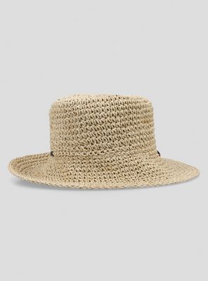 Sombrero Tejido con Cinta de Color