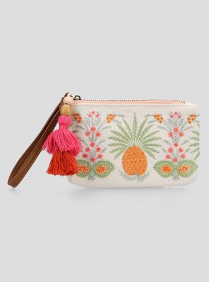 Billetera Tipo Estuche Bordado con Tarjetero interior