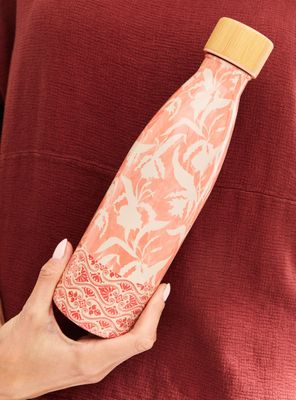 Imagen 2 del producto Botella de Agua de Acero Inoxidable con Tapa de Bambú