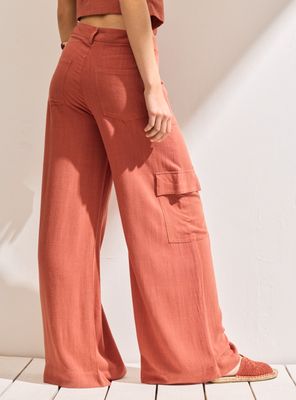 Imagen 2 del producto Pantalón Holgado con Bolsillos Parche