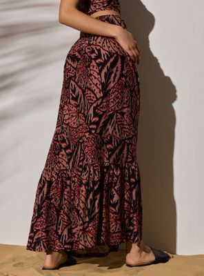 Imagen 2 del producto Falda Estampada con Cortes