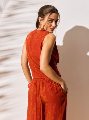 Imagen 2 del producto Blusa Estampada con Fruncido en Delantero