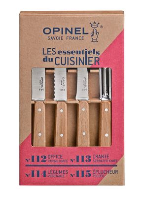Set 4 Cuchillos Esenciales Café