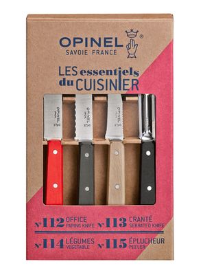 Set 4 Cuchillos para Pelar y Sierra