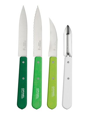 Set 4 Cuchillos Esenciales Verdes