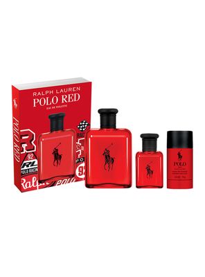 Set Perfume Polo Red EDT Hombre 125ml + 40ml + Desodorante 75g Ralph Lauren