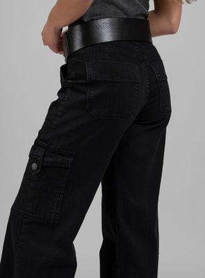 Imagen 2 del producto Jeans Cargo Tiro Alto Juana Negro