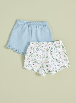 Imagen 2 del producto Short Bipack Uno con Vuelos y Otro con Moño en Pretina