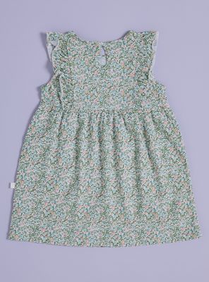 Imagen 2 del producto Vestido sin Mangas con Estampado y Vuelos