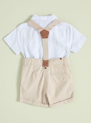 Imagen 2 del producto Conjunto de Camisa, Short, Corbatín y Suspensores