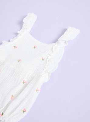 Imagen 2 del producto Enterito con Bordados Flores de Gasa