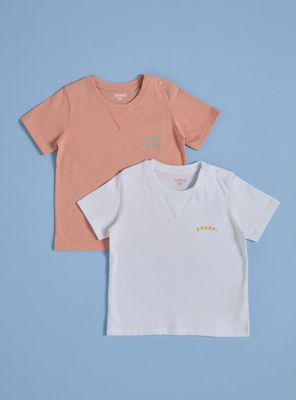 Polera Bipack con Estampado Grande en Espalda Niño